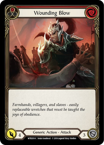 Wounding Blow (Red) [WTR203] [Welcome to Rathe] Unlimited Edition Normal