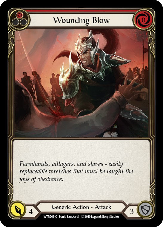 Wounding Blow (Red) [WTR203] [Welcome to Rathe] Unlimited Edition Normal