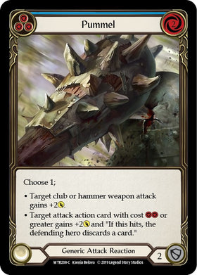 Pummel (Blue) [WTR208] [Welcome to Rathe] 1st Edition Rainbow Foil