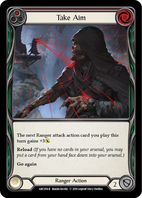 Take Aim (Red) [ARC054] [Arcane Rising] 1st Edition Rainbow Foil