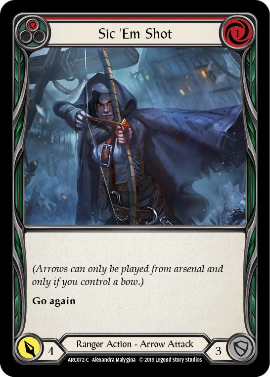 Sic 'Em Shot (Red) [ARC072] [Arcane Rising] 1st Edition Normal