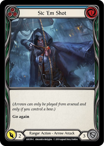 Sic 'Em Shot (Blue) [ARC074] [Arcane Rising] 1st Edition Normal