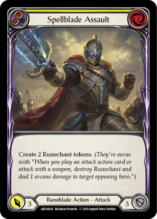 Spellblade Assault (Yellow) [ARC086] [Arcane Rising] 1st Edition Normal