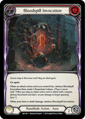 Bloodspill Invocation (Red) [ARC106] [Arcane Rising] 1st Edition Normal