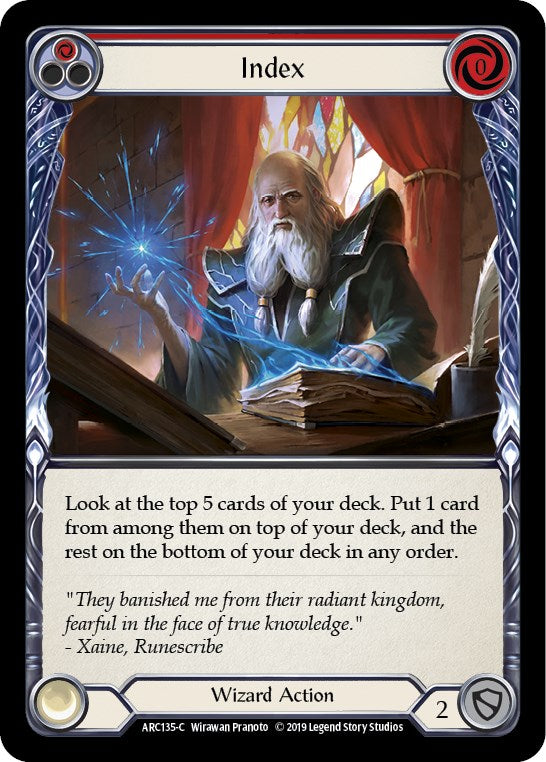 Index (Red) [ARC135] [Arcane Rising] 1st Edition Normal
