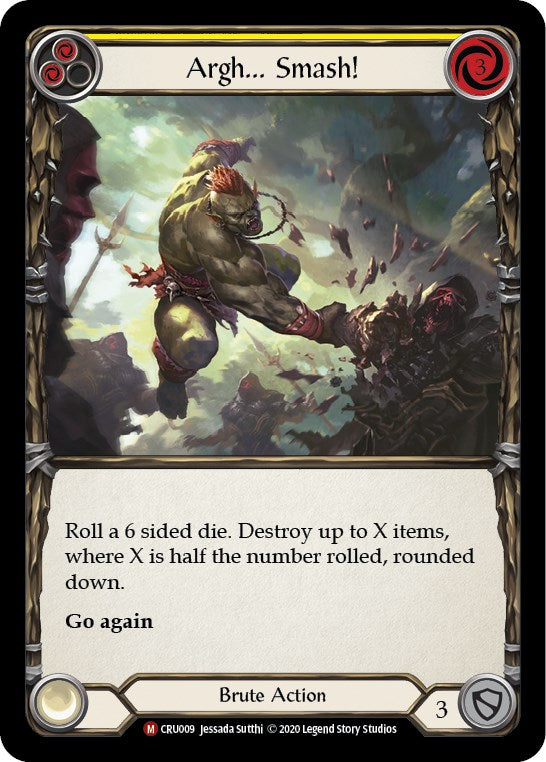 Argh... Smash! [CRU009] [Crucible of War] Unlimited Edition Rainbow Foil