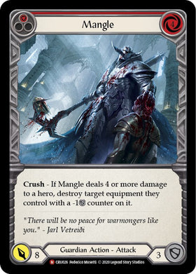 Mangle [CRU026] [Crucible of War] Unlimited Edition Rainbow Foil
