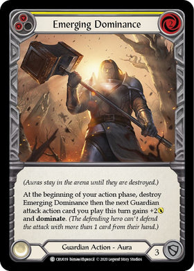 Emerging Dominance (Yellow) [CRU039] [Crucible of War] Unlimited Edition Rainbow Foil