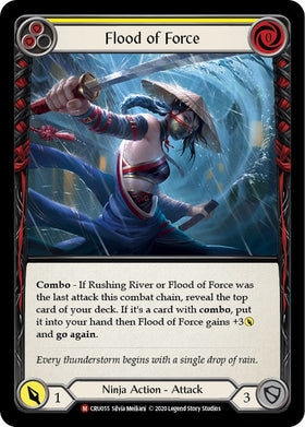 Flood of Force [CRU055] [Crucible of War] Unlimited Edition Rainbow Foil