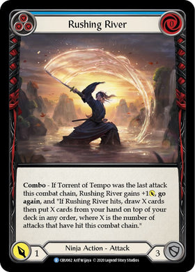 Rushing River (Blue) [CRU062] [Crucible of War] Unlimited Edition Rainbow Foil