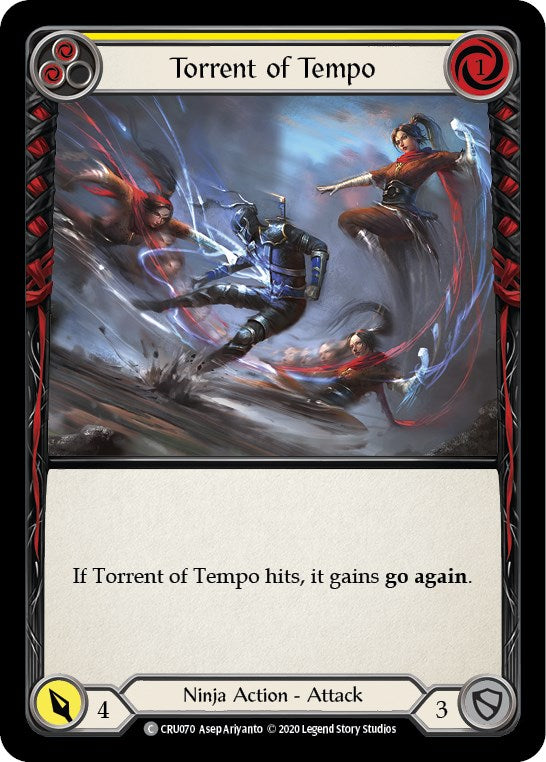 Torrent of Tempo (Yellow) [CRU070] [Crucible of War] Unlimited Edition Normal