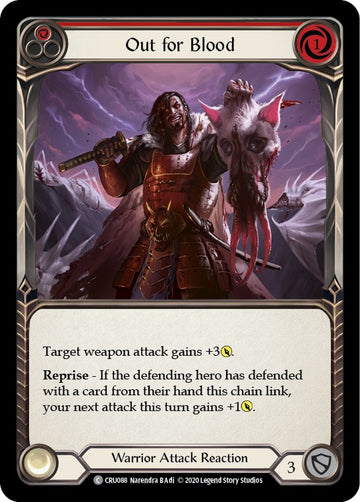 Out for Blood (Red) [CRU088] [Crucible of War] Unlimited Edition Normal