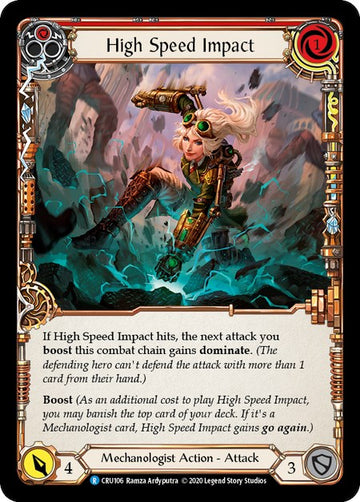 High Speed Impact (Red) [CRU106] [Crucible of War] Unlimited Edition Normal