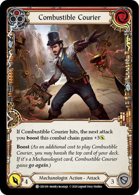 Combustible Courier (Red) [CRU109] [Crucible of War] Unlimited Edition Rainbow Foil