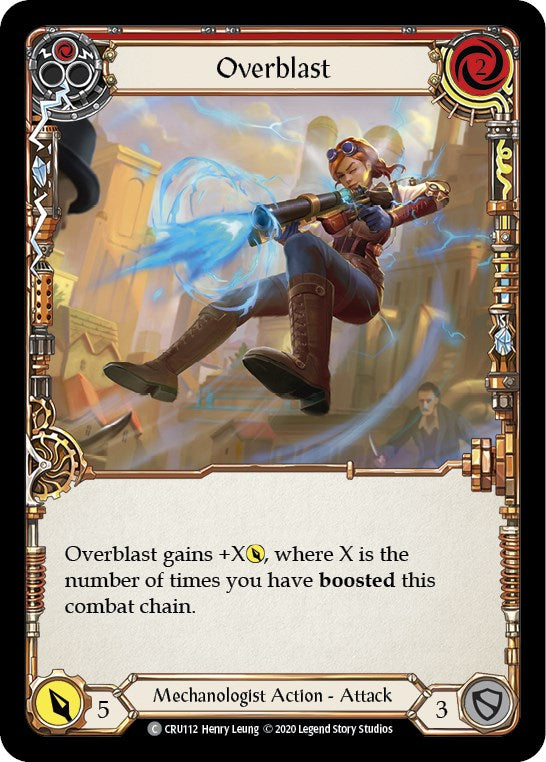 Overblast (Red) [CRU112] [Crucible of War] Unlimited Edition Rainbow Foil