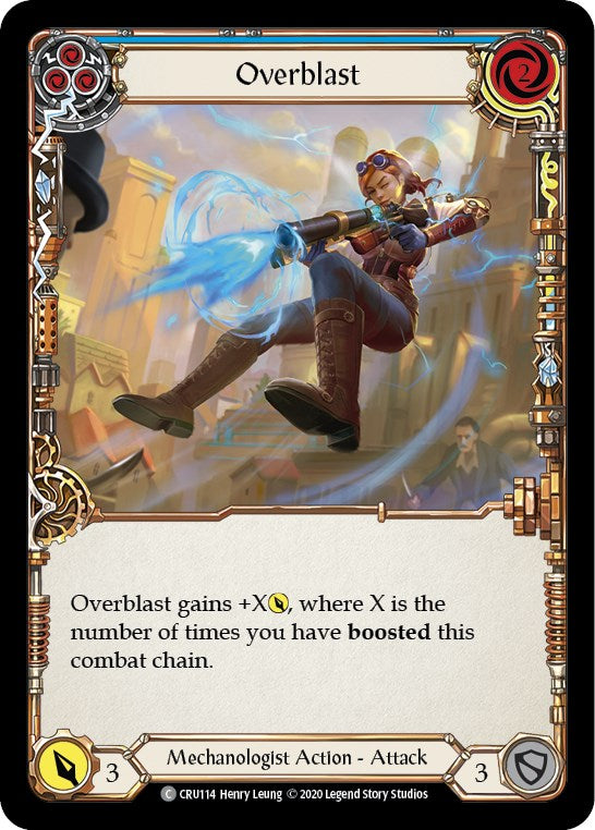 Overblast (Blue) [CRU114] [Crucible of War] 1st Edition Normal