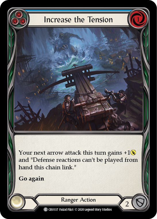 Increase the Tension (Blue) [CRU137] [Crucible of War] Unlimited Edition Rainbow Foil
