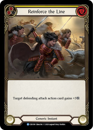 Reinforce the Line (Yellow) [CRU190] [Crucible of War] Unlimited Edition Normal