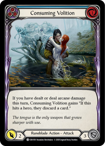 Consuming Volition (Blue) [CRU150] [Crucible of War] 1st Edition Normal
