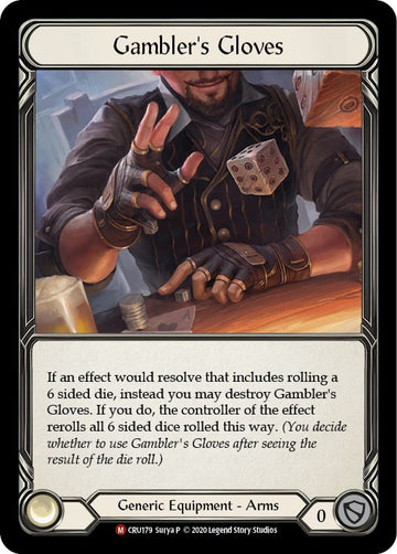 Gambler's Gloves [CRU179] [Crucible of War] Unlimited Edition Normal