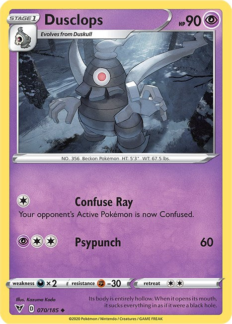 Dusclops [070/185] [Vivid Voltage] Reverse Holofoil