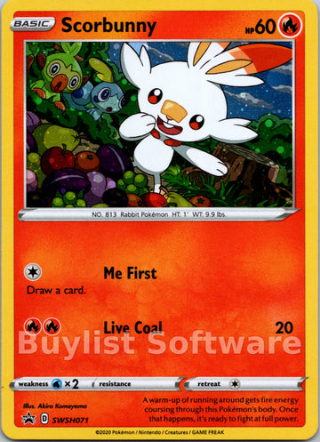 Scorbunny [SWSH071] [Sword & Shield Promo Cards] Holofoil