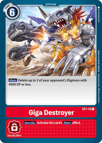 Giga Destroyer [ST1-15] [Starter Deck 01: Gaia Red]