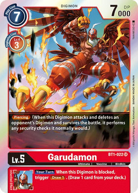 Garudamon [BT1-022] [Release Special Booster 1.0] Foil