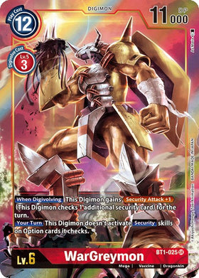 WarGreymon (Alternate Art) [BT1-025] [Release Special Booster 1.0] Foil