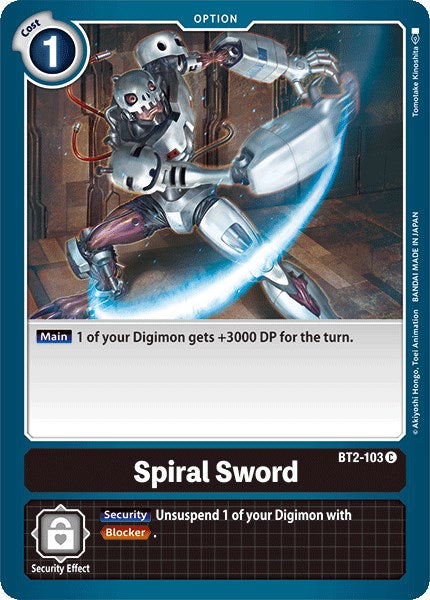 Spiral Sword [BT2-103] [Release Special Booster 1.0]