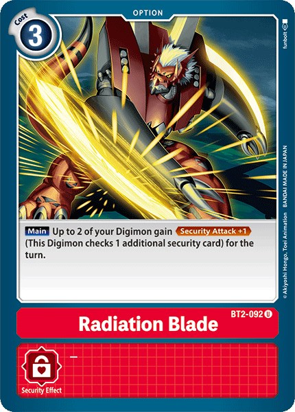 Radiation Blade [BT2-092] [Release Special Booster 1.0]