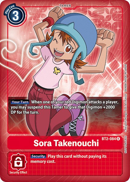 Sora Takenouchi (Box Topper) [BT2-084] [Release Special Booster 1.0] Foil