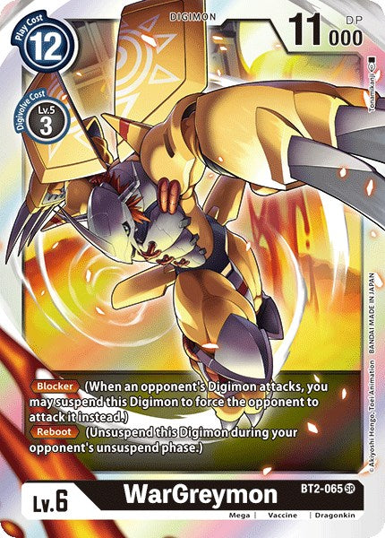WarGreymon - BT2-065 [BT2-065 SR] [Release Special Booster 1.0] Foil