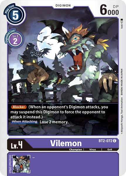Vilemon [BT2-072] [Release Special Booster 1.0]