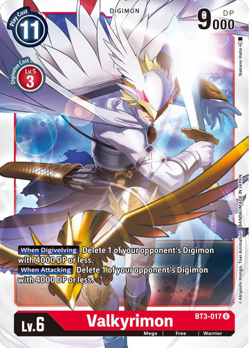 Valkyrimon [BT3-017] [Release Special Booster 1.5]