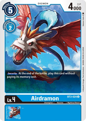 Airdramon [BT3-024 U] [Release Special Booster 1.5]