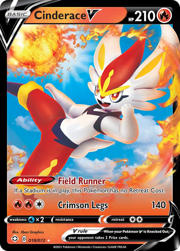 Cinderace V [018/072] [Shining Fates] Holofoil