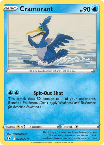 Cramorant [028/072] [Shining Fates] Reverse Holofoil
