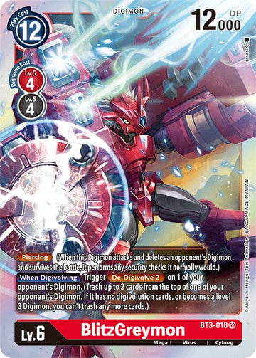 BlitzGreymon [BT3-018] [Release Special Booster 1.5] Foil