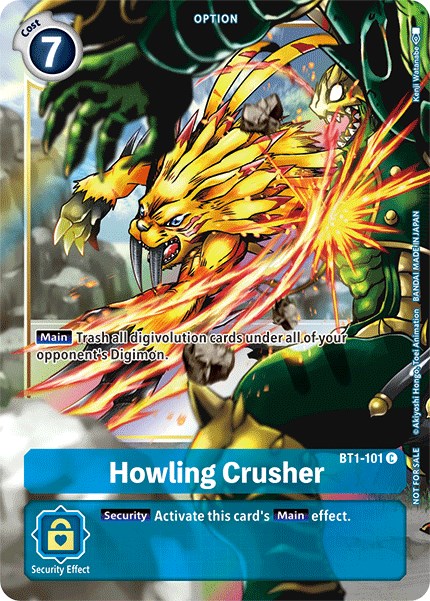 Howling Crusher (Dash Pack Ver. 1.5) [BT1-101] [Release Special Booster 1.0] Foil