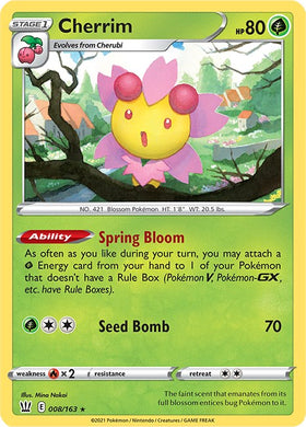 Cherrim [008/163] [Battle Styles] Holofoil