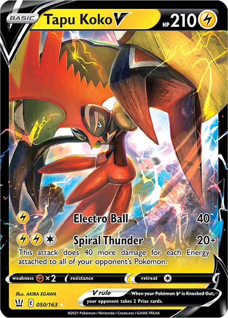 Tapu Koko V [050/163] [Battle Styles] Holofoil