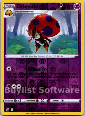 Orbeetle [065/163] [Battle Styles] Reverse Holofoil