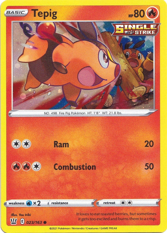 Tepig (Cosmos Holo) [023/163] [Battle Styles] Holofoil