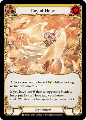 Ray of Hope [MON087] [Monarch] 1st Edition Rainbow Foil