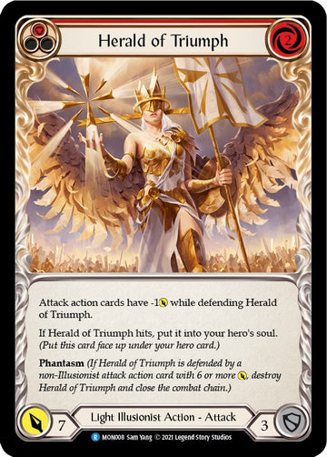 Herald of Triumph (Red) [MON008] [Monarch] 1st Edition Normal