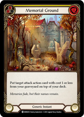 Memorial Ground (Yellow) [MON304] [Monarch] Unlimited Edition Rainbow Foil
