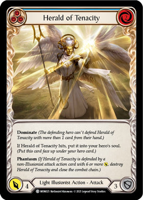 Herald of Tenacity (Blue) [MON025] [Monarch] 1st Edition Normal