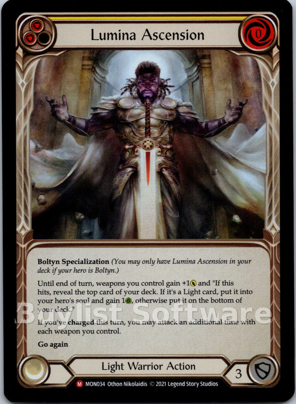 Lumina Ascension [MON034] [Monarch] 1st Edition Rainbow Foil