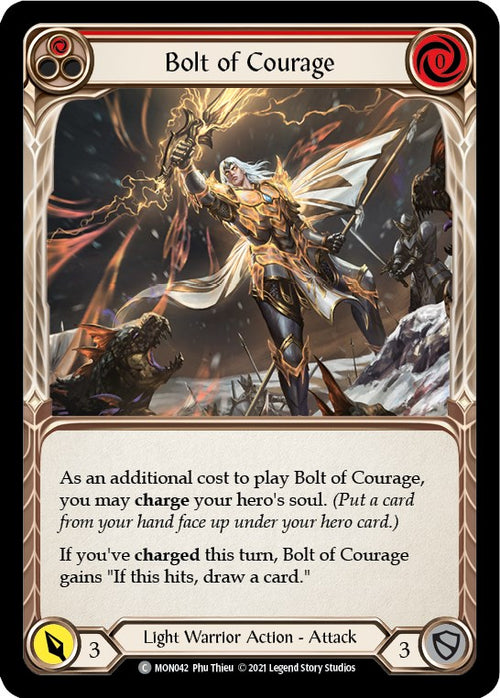 Bolt of Courage (Red) [MON042] [Monarch] Unlimited Edition Normal